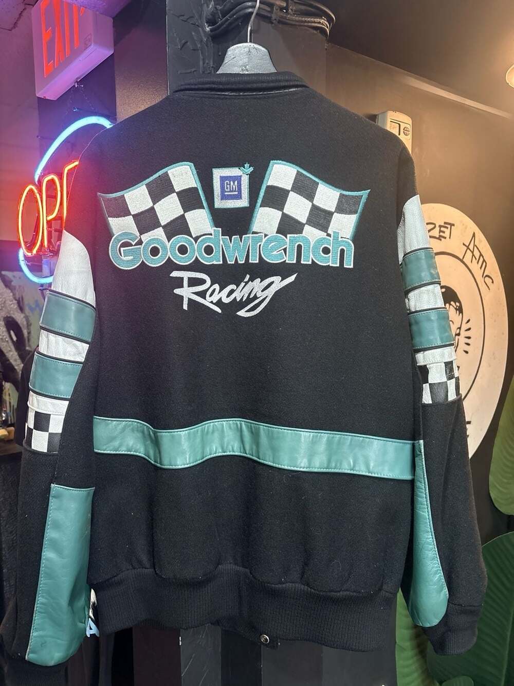 Goodwrench Racing GM Wool Leather Bomber Jacket